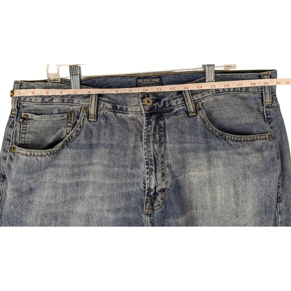 Polo Jeans Company Ralph Lauren Men 40x32 Blue Whiskered Faded Medium Wash Denim - Picture 3 of 10